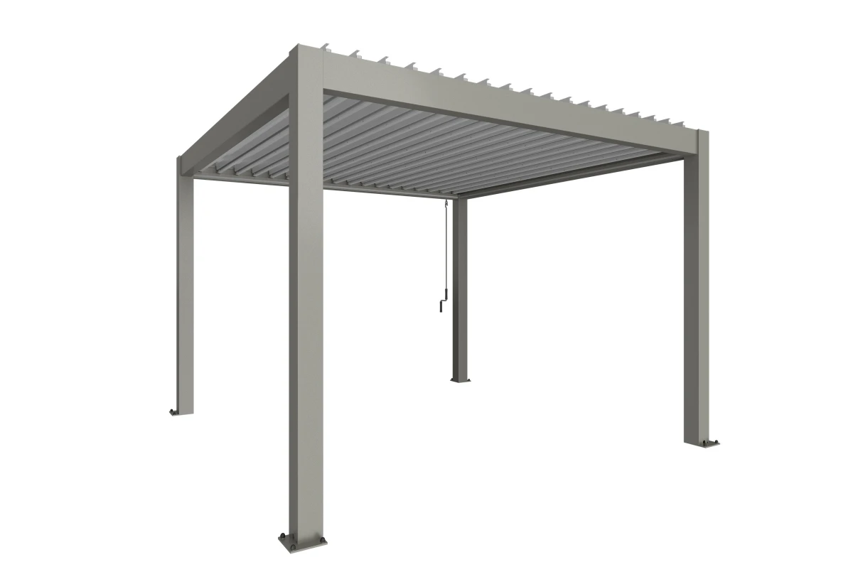 Pergola Biohort T. 3,5m x 3,5m – Acier Thermolaqué – Garantie 20 ans