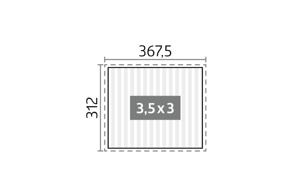Pergola Biohort T. 3,5m x 3m – Acier Thermolaqué – Garantie 20 ans