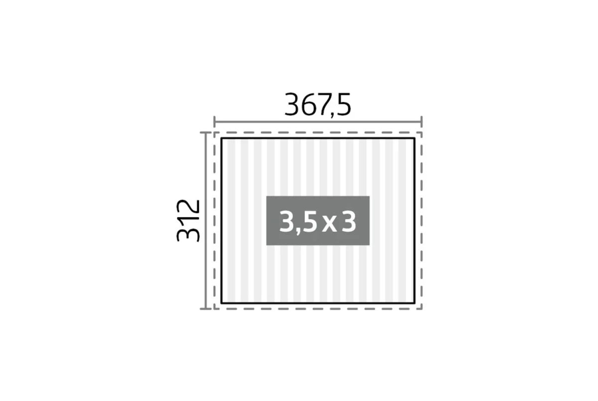 Pergola Biohort T. 3,5m x 3m – Acier Thermolaqué – Garantie 20 ans