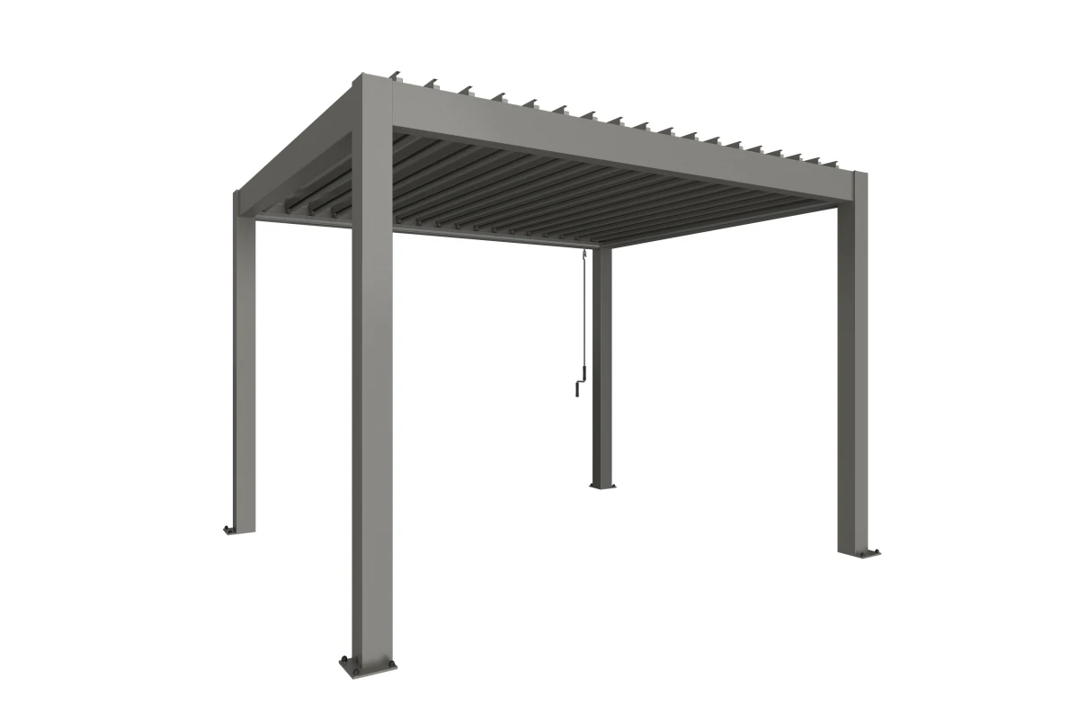 Pergola Biohort T. 3,5m x 3m – Acier Thermolaqué – Garantie 20 ans
