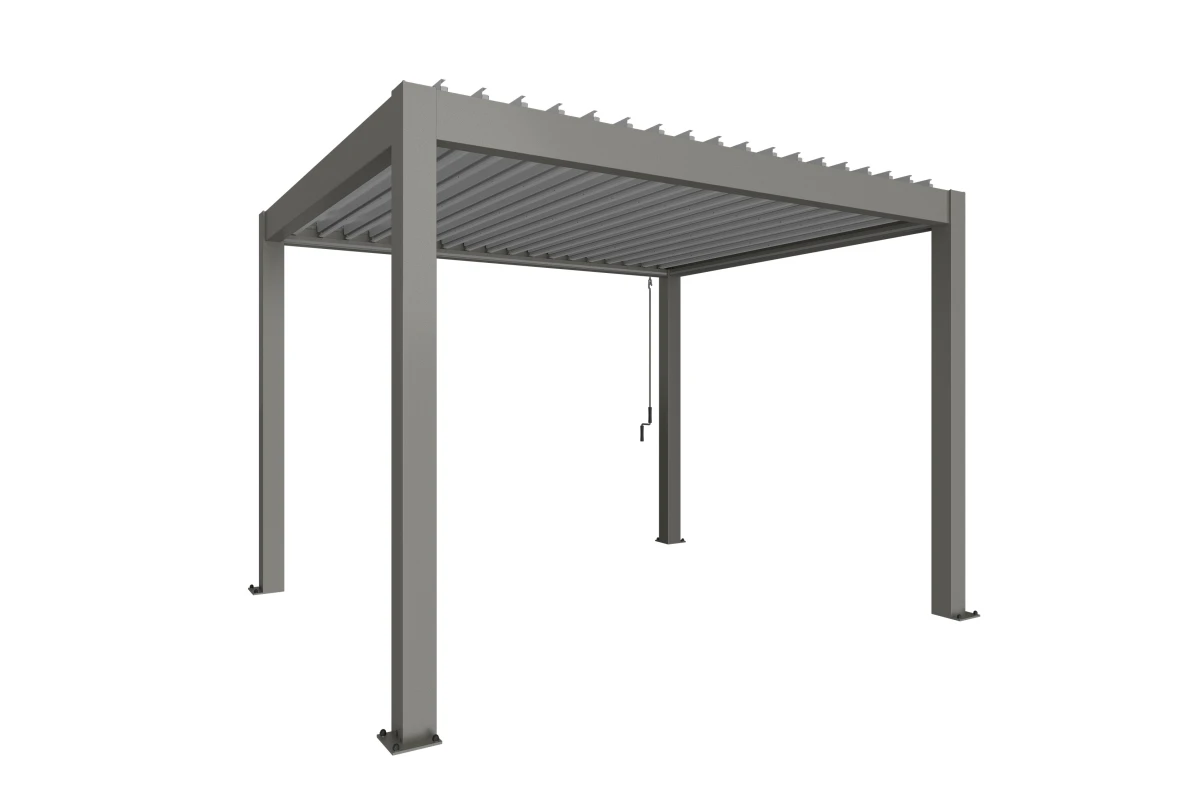 Pergola Biohort T. 3,5m x 3m – Acier Thermolaqué – Garantie 20 ans