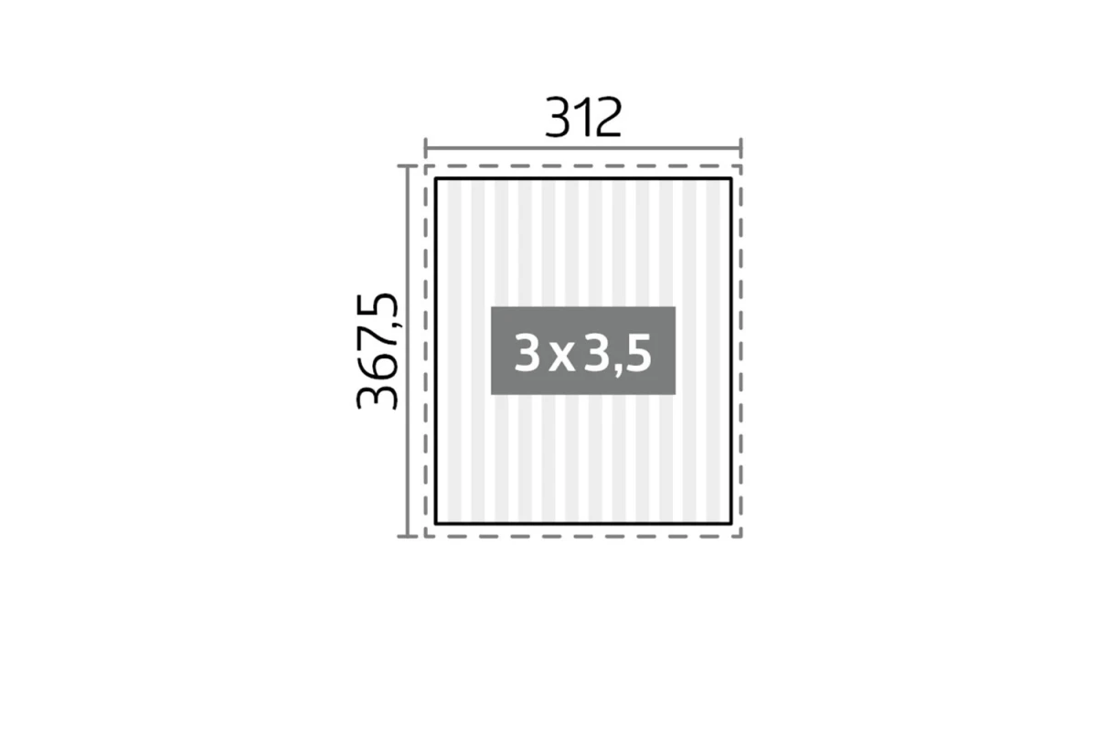 Pergola Biohort T. 3m x 3,5m – Acier Thermolaqué – Garantie 20 ans
