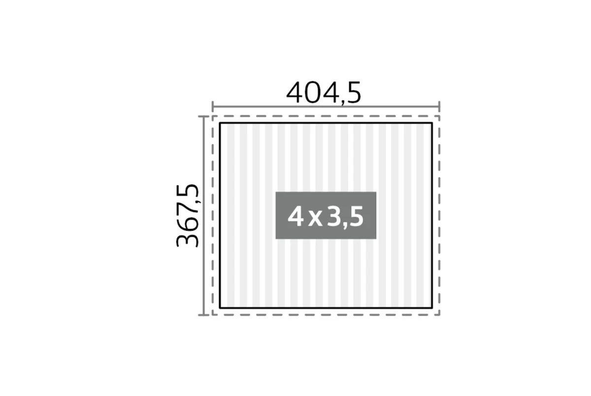 Pergola Biohort T. 4m x 3,5m – Acier Thermolaqué – Garantie 20 ans