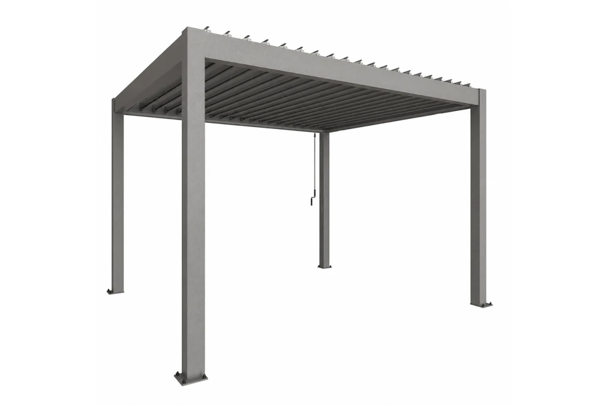 Pergola Biohort T. 4m x 3,5m – Acier Thermolaqué – Garantie 20 ans