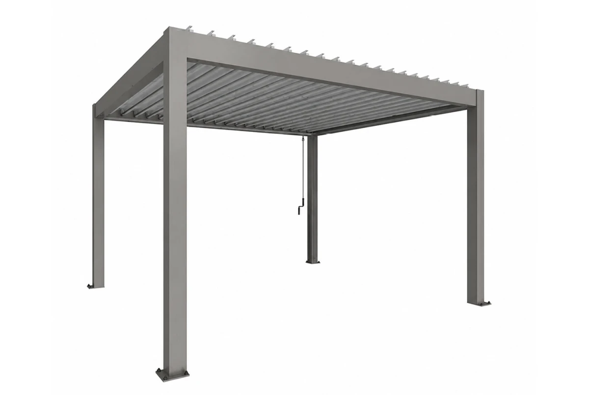 Pergola Biohort T. 4m x 3,5m – Acier Thermolaqué – Garantie 20 ans