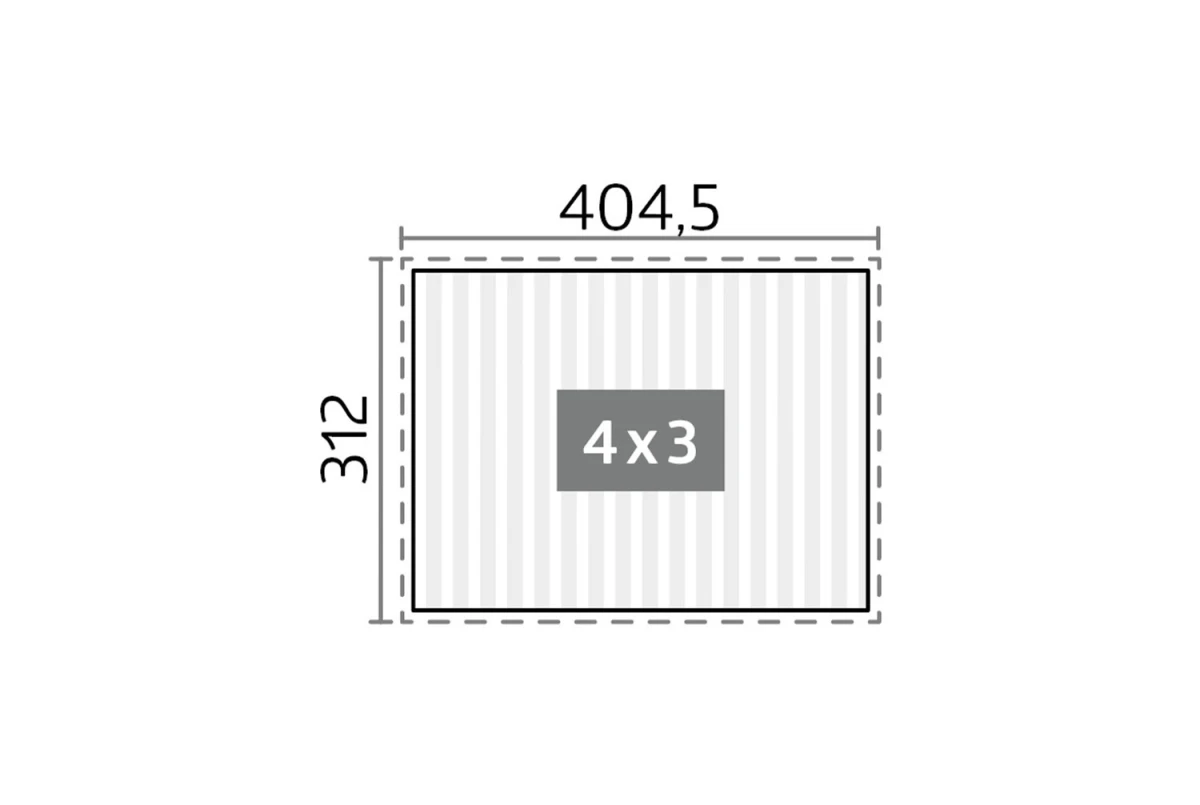Pergola Biohort T. 4m x 3m – Acier Thermolaqué – Garantie 20 ans