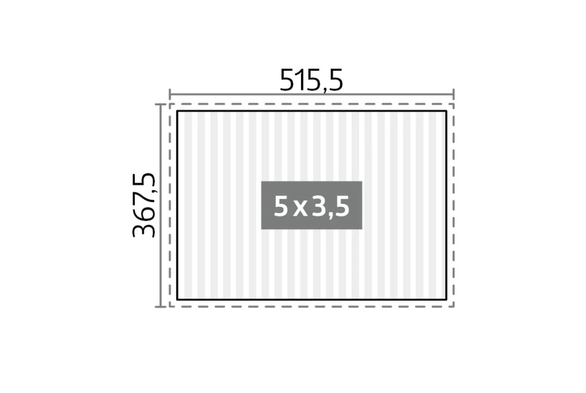 Pergola Biohort T. 5m x 3,5m – Acier Thermolaqué – Garantie 20 ans