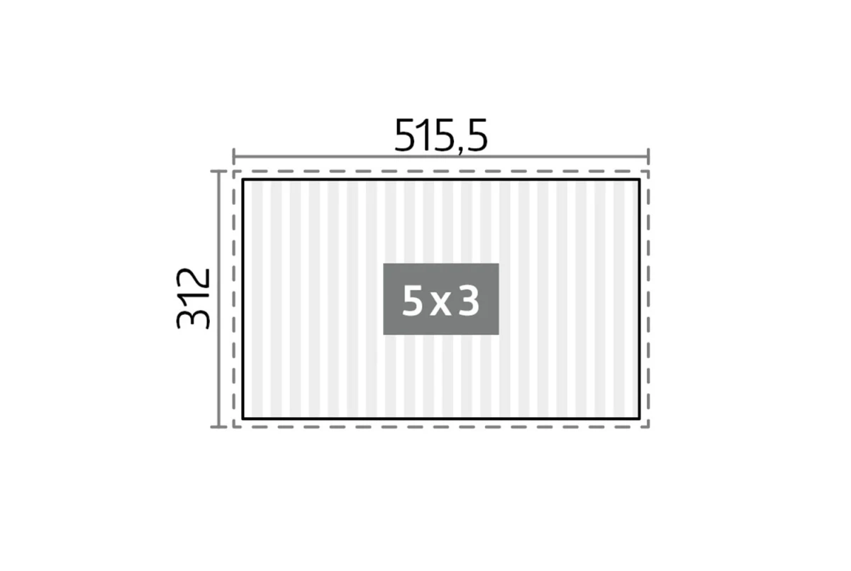 Pergola Biohort T. 5m x 3m – Acier Thermolaqué – Garantie 20 ans