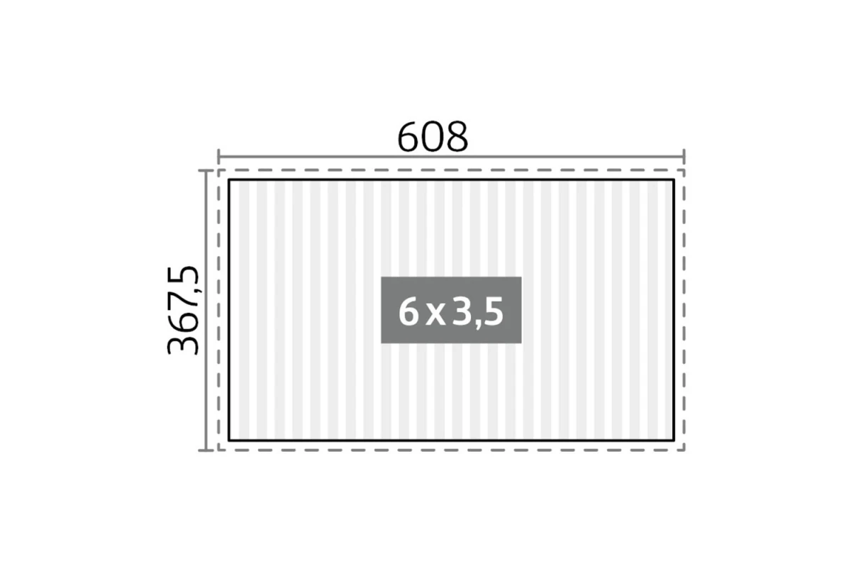 Pergola Biohort T. 6m x 3,5m – Acier Thermolaqué – Garantie 20 ans