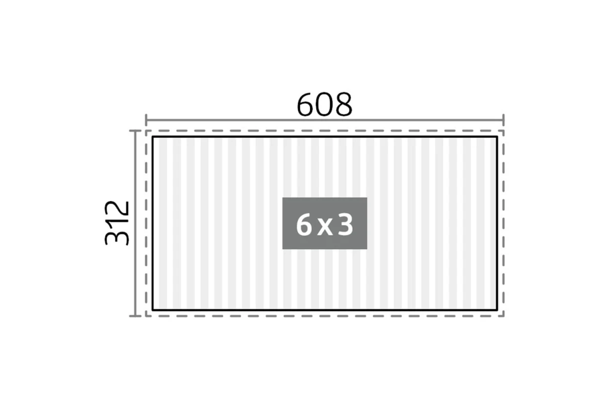 Pergola Biohort T. 6m x 3m – Acier Thermolaqué – Garantie 20 ans