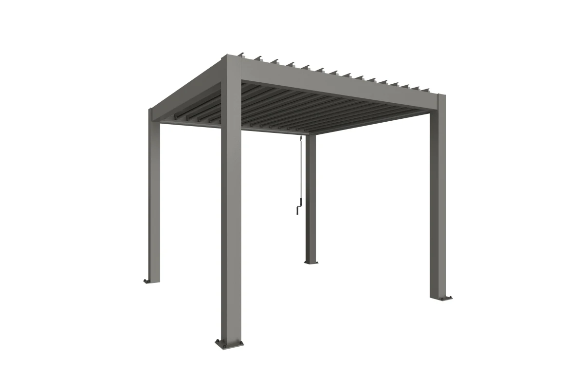 Pergola Biohort T. 3m x 3m – Acier Thermolaqué – Garantie 20 ans