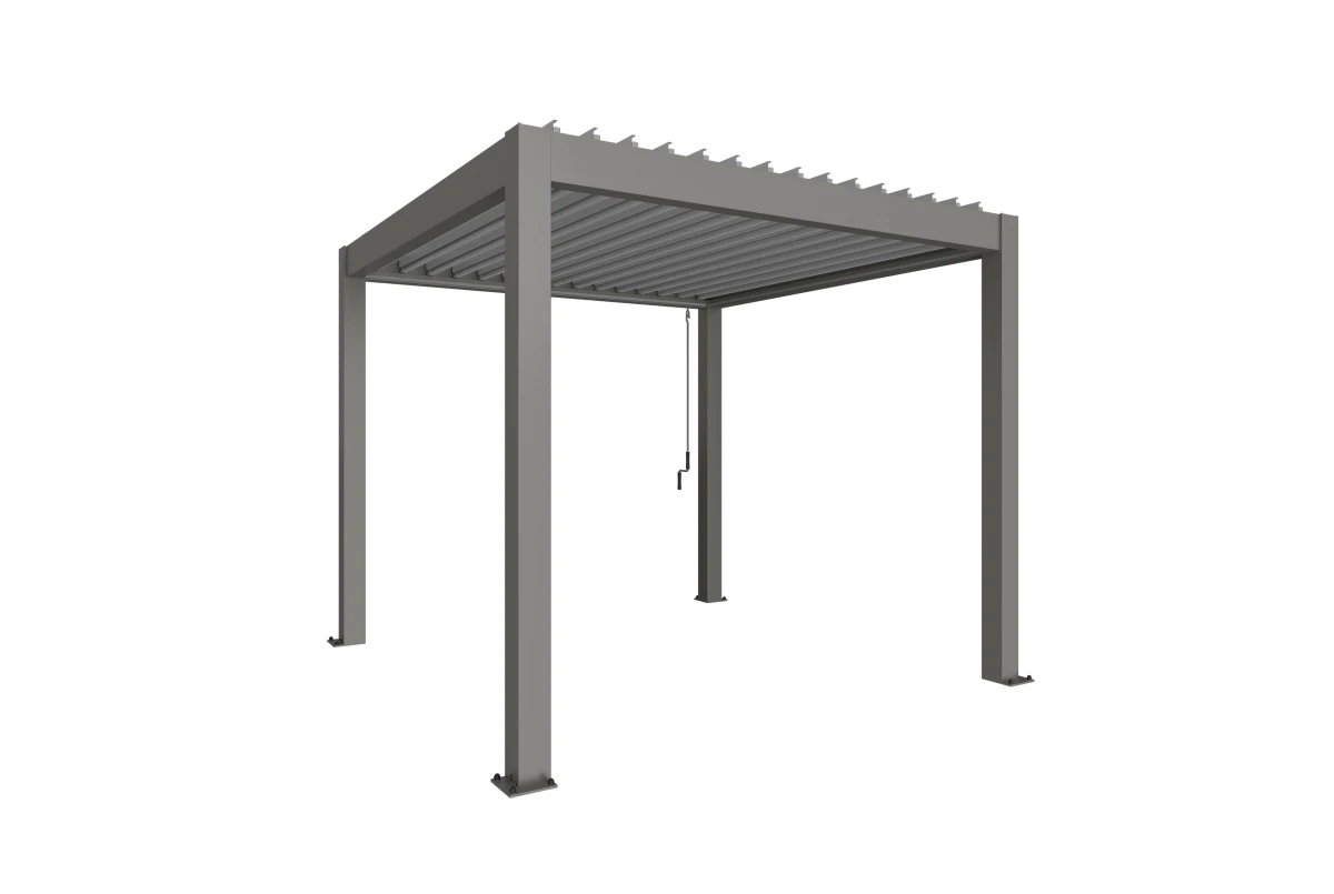 Pergola Biohort T. 3m x 3m – Acier Thermolaqué – Garantie 20 ans