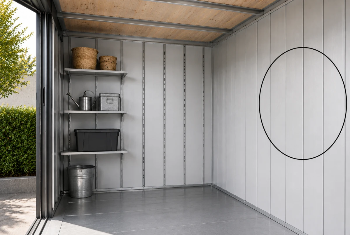 Revêtement Abri de jardin Neo 2C/3B double porte Biohort