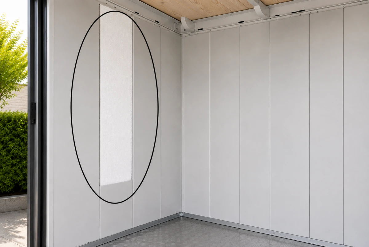 Isolation Abri de jardin Neo 1D/2C/3B/4A porte standard / 2D/3C/4B double porte Biohort