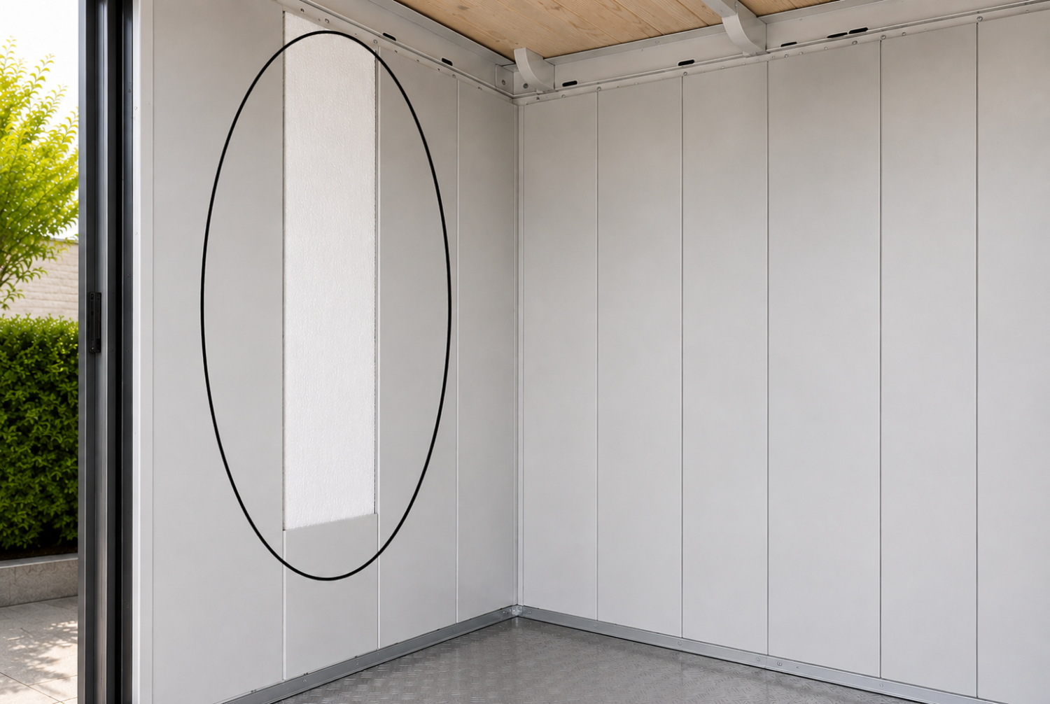 Isolation Abri de jardin Neo 1D/2C/3B/4A porte standard / 2D/3C/4B double porte Biohort