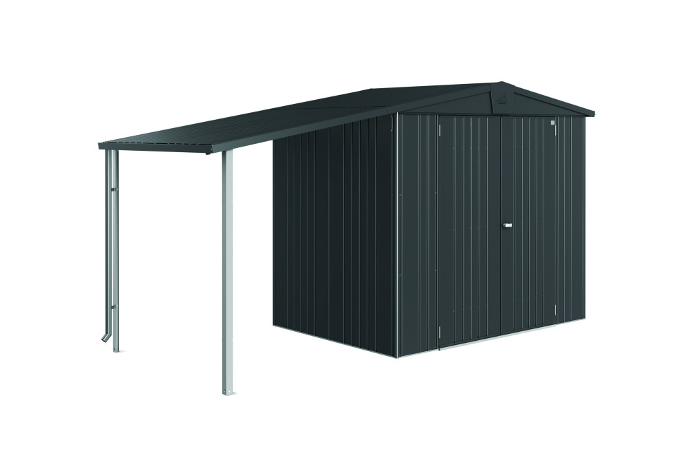 Auvent métal Biohort pour abri de jardin Europa taille 2/3/4A