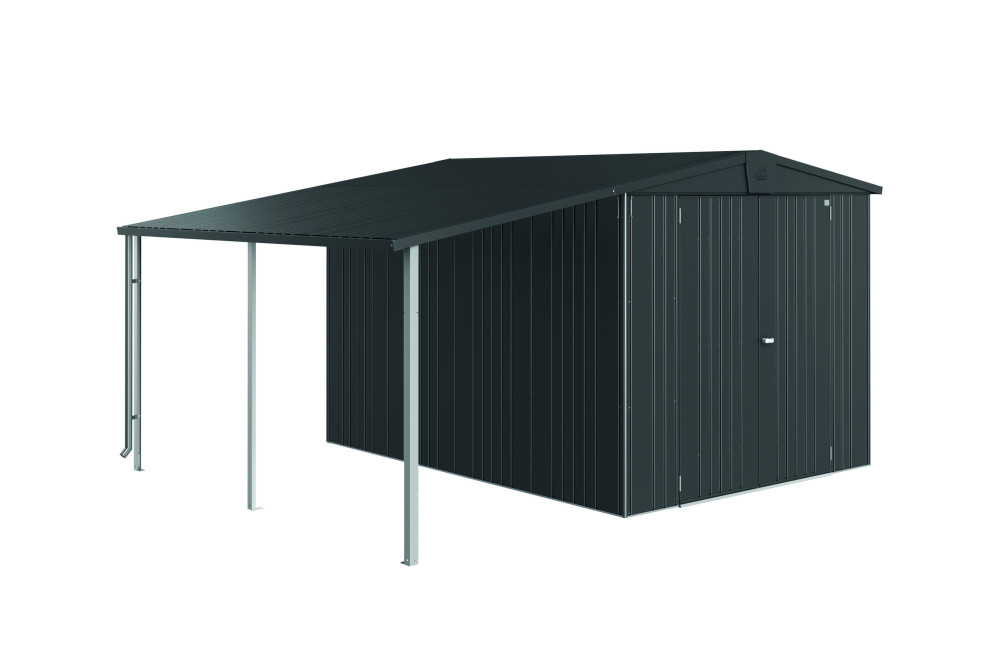 Auvent métal Biohort pour abri de jardin Europa taille 6/7
