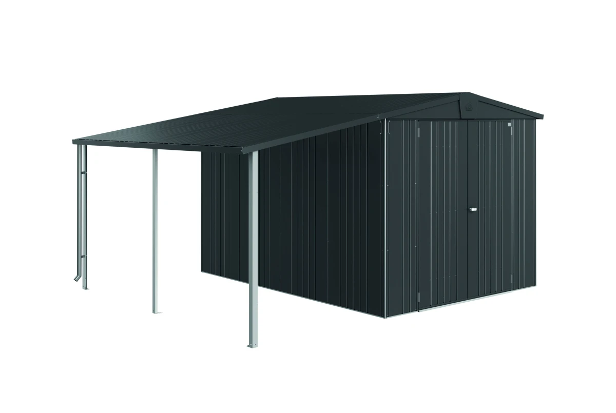 Auvent métal Biohort pour abri de jardin Europa taille 6/7
