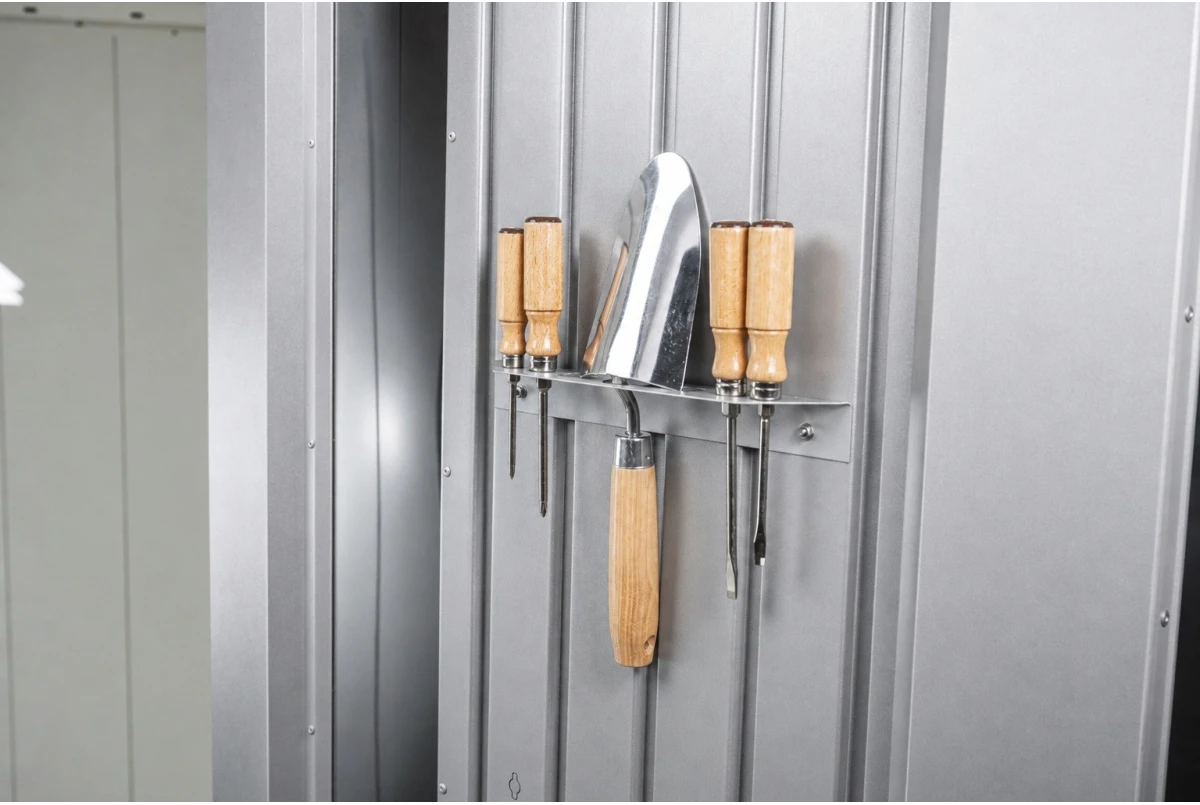 Support petits outils métal Biohort pour abri de jardin Neo
