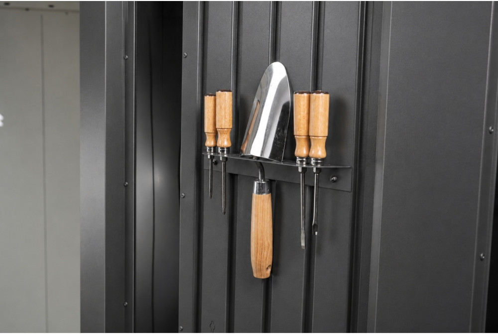 Support petits outils métal Biohort pour abri de jardin Neo
