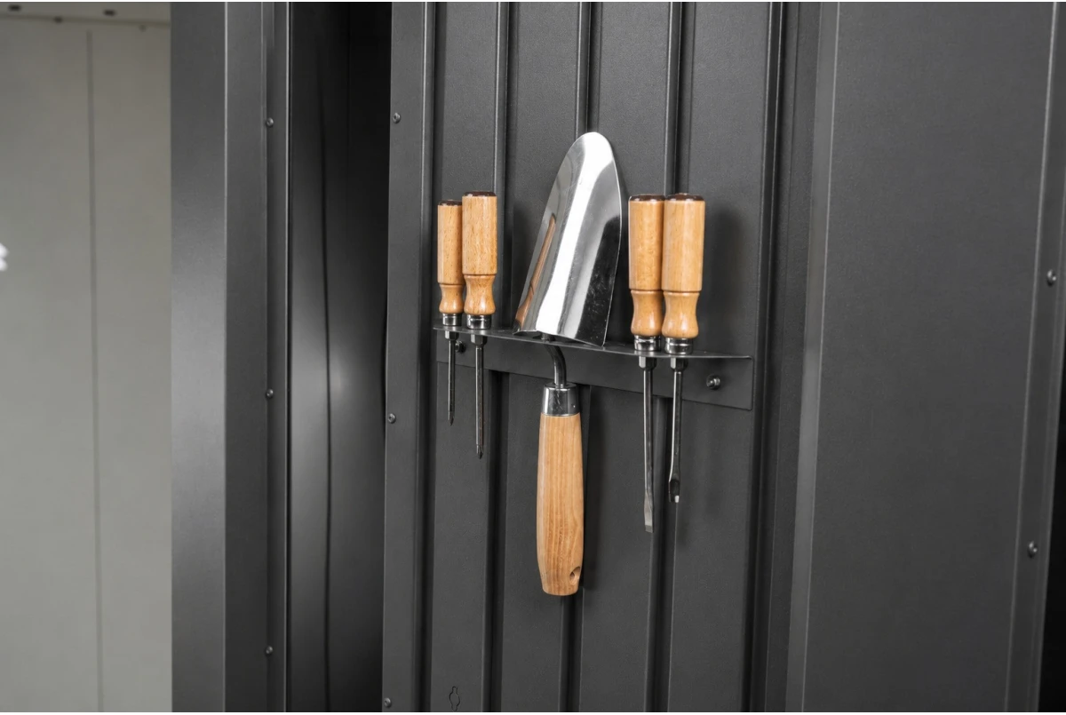 Support petits outils métal Biohort pour abri de jardin Neo