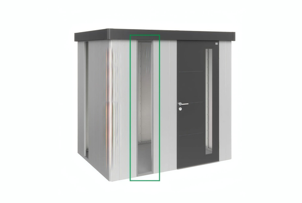 Panneau lumineux teinté métal Biohort pour abri de jardin Neo