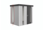 Panneau lumineux teinté métal Biohort pour abri de jardin Neo