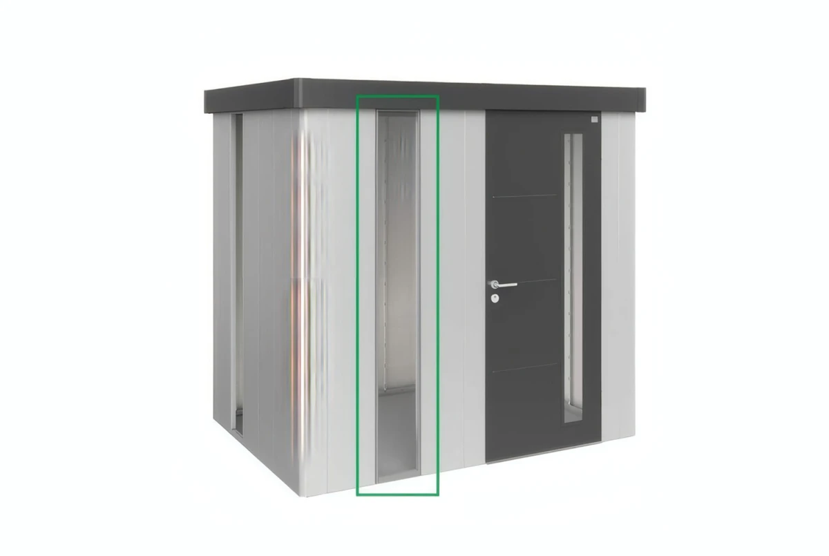 Panneau lumineux teinté métal Biohort pour abri de jardin Neo