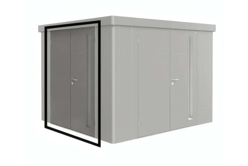 Porte double supplémentaire métal Biohort pour abri de jardin Neo