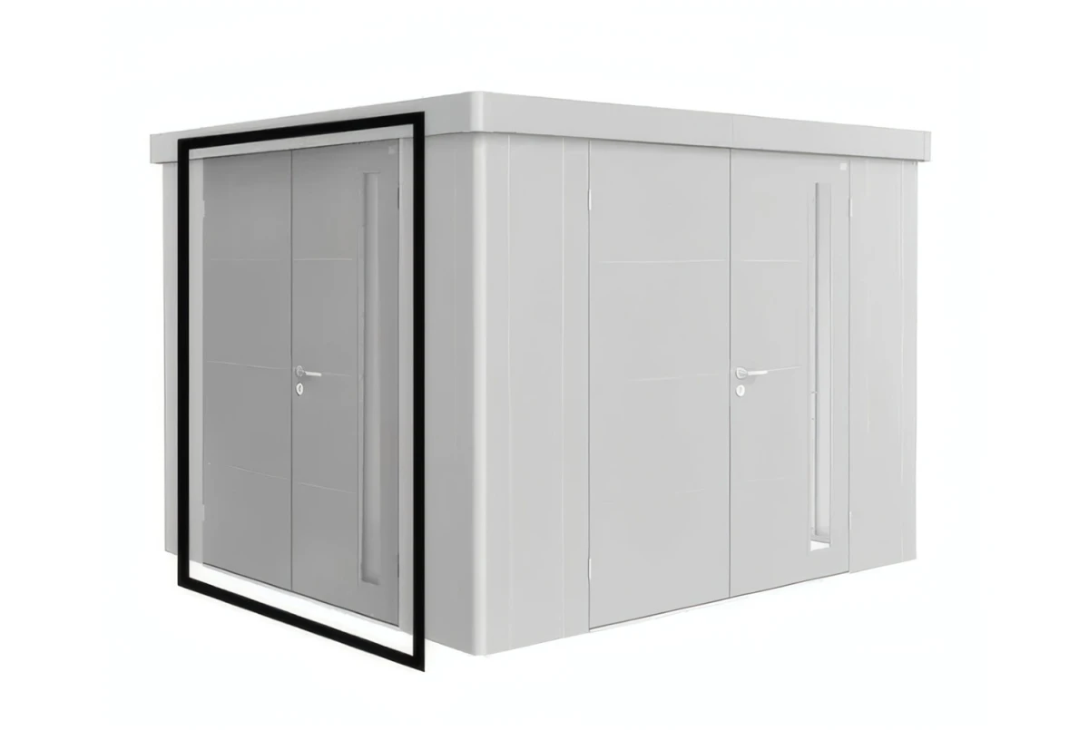 Porte double supplémentaire métal Biohort pour abri de jardin Neo