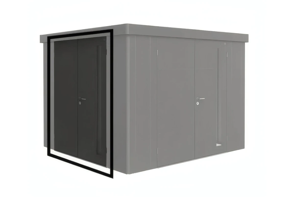 Porte double supplémentaire métal Biohort pour abri de jardin Neo