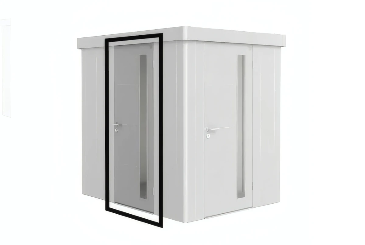 Porte supplémentaire métal Biohort pour abri de jardin Neo