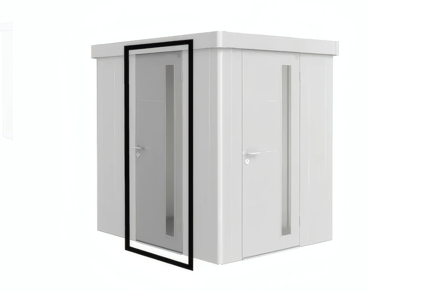 Porte supplémentaire métal Biohort pour abri de jardin Neo