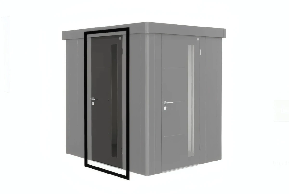 Porte supplémentaire métal Biohort pour abri de jardin Neo