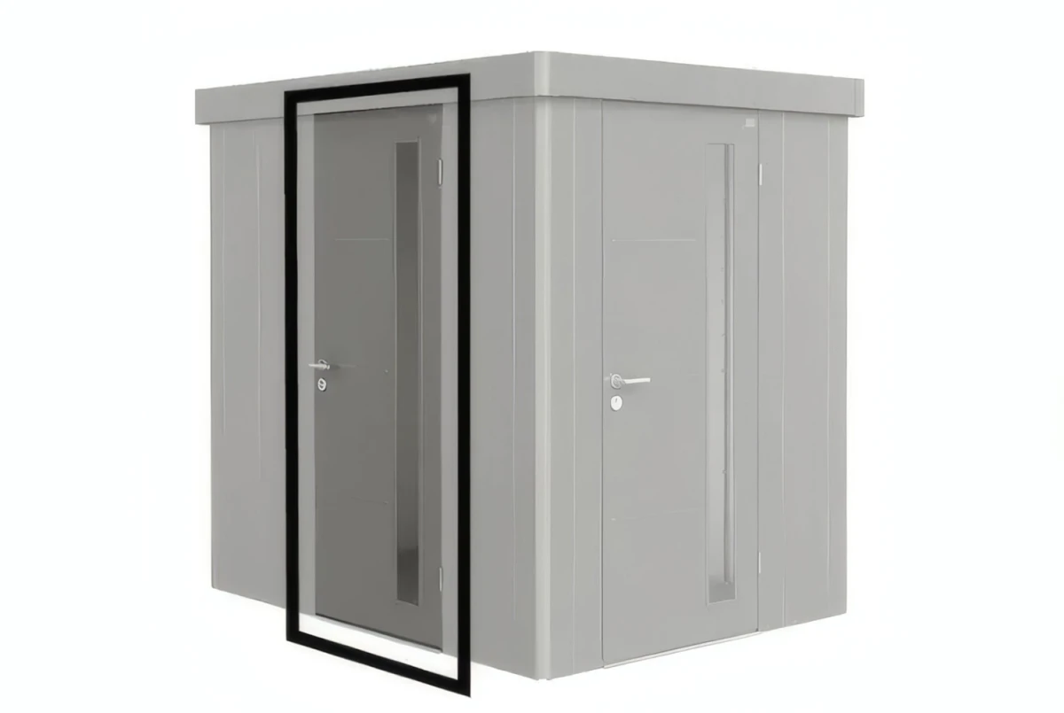 Porte supplémentaire métal Biohort pour abri de jardin Neo