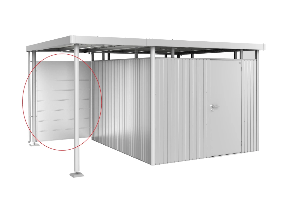 Paroi arrière courte métal Biohort pour auvent HighLine H2-H5