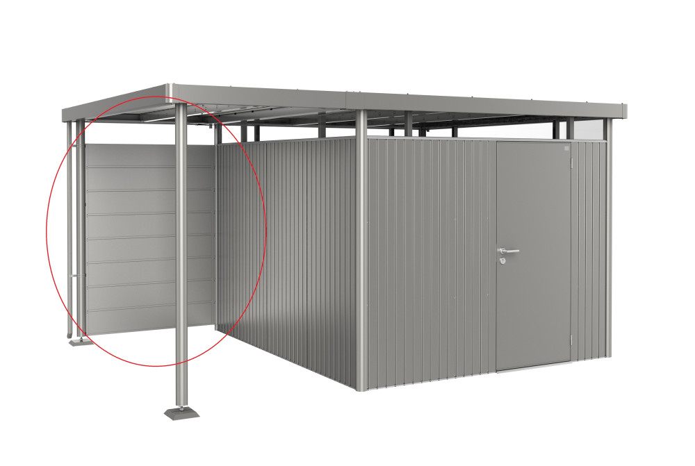 Paroi arrière courte métal Biohort pour auvent HighLine H2-H5