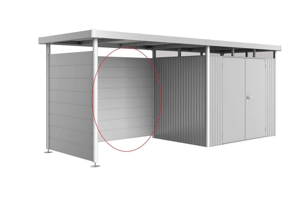 Paroi arrière métal Biohort pour auvent HighLine H2-H5