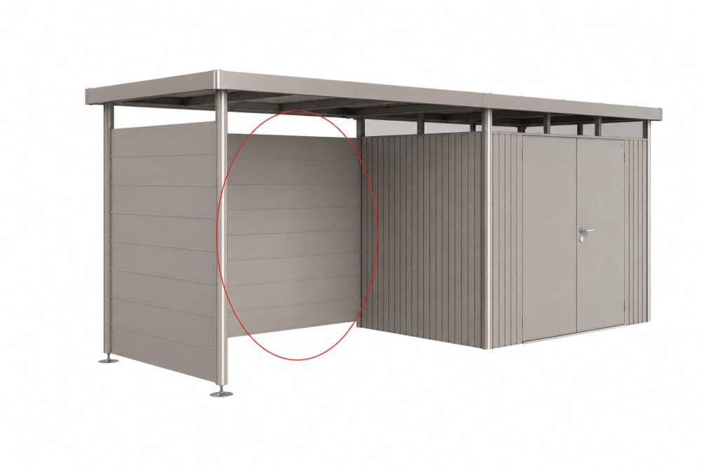 Paroi arrière métal Biohort pour auvent HighLine H2-H5