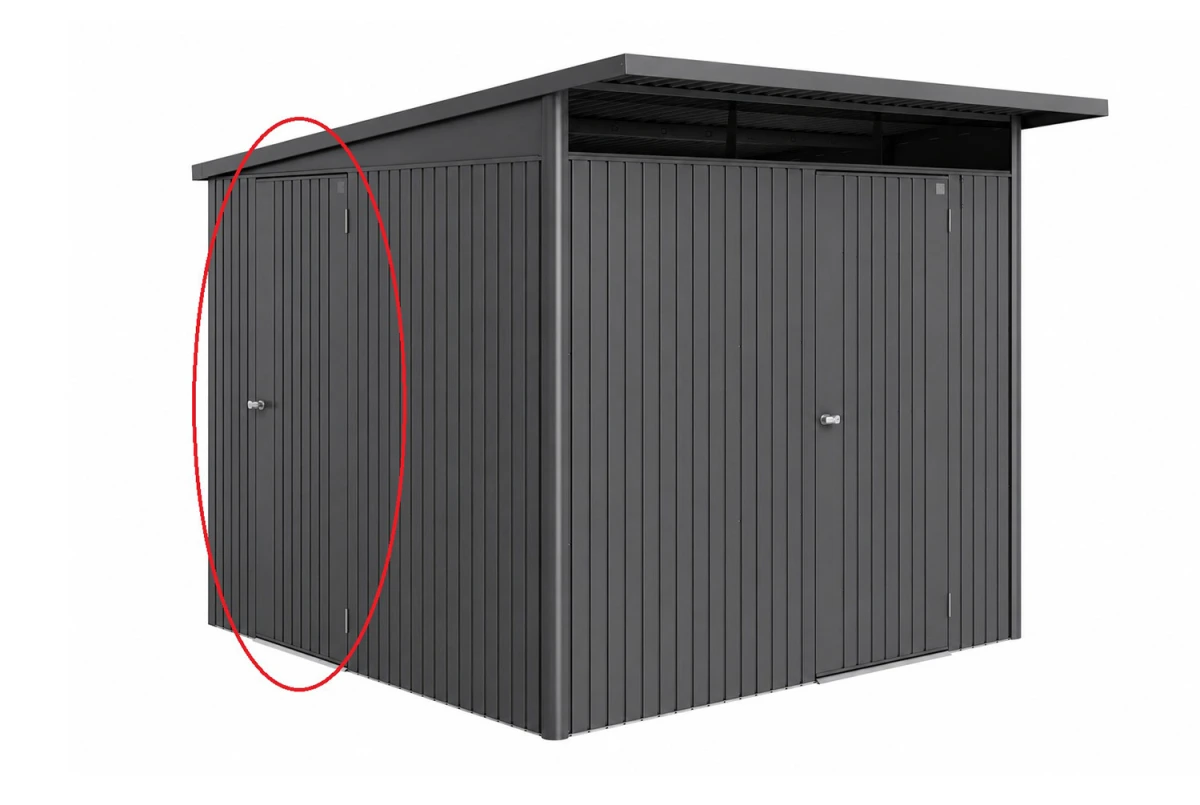 Porte supplémentaire métal Biohort pour abri de jardin AvantGarde ECO