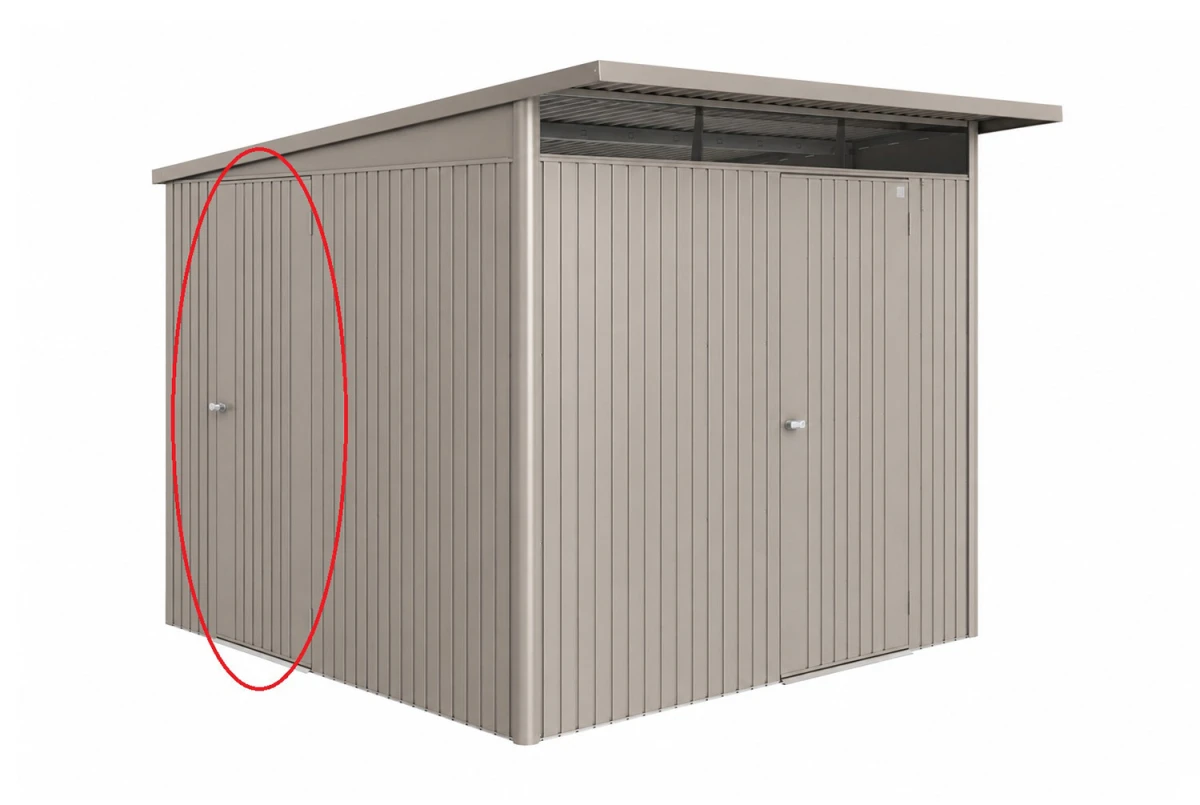 Porte supplémentaire métal Biohort pour abri de jardin AvantGarde ECO