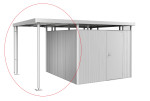 Auvent court métal Biohort pour abri de jardin HighLine H5-H6
