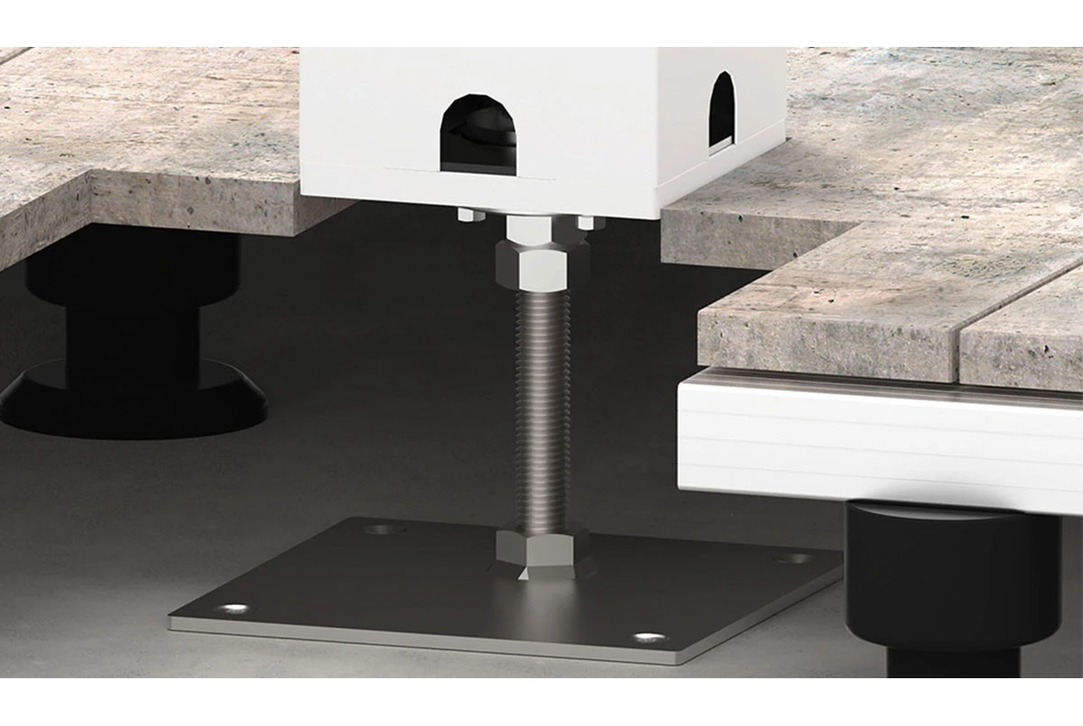 Plaque de base réglable en hauteur pour Pergola