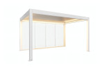 Paroi coulissante en verre transparent T. 3,5 m