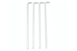 Ancrage au sol Biohort pour abris de jardin, armoire à outils et MiniGarage 4 pcs.