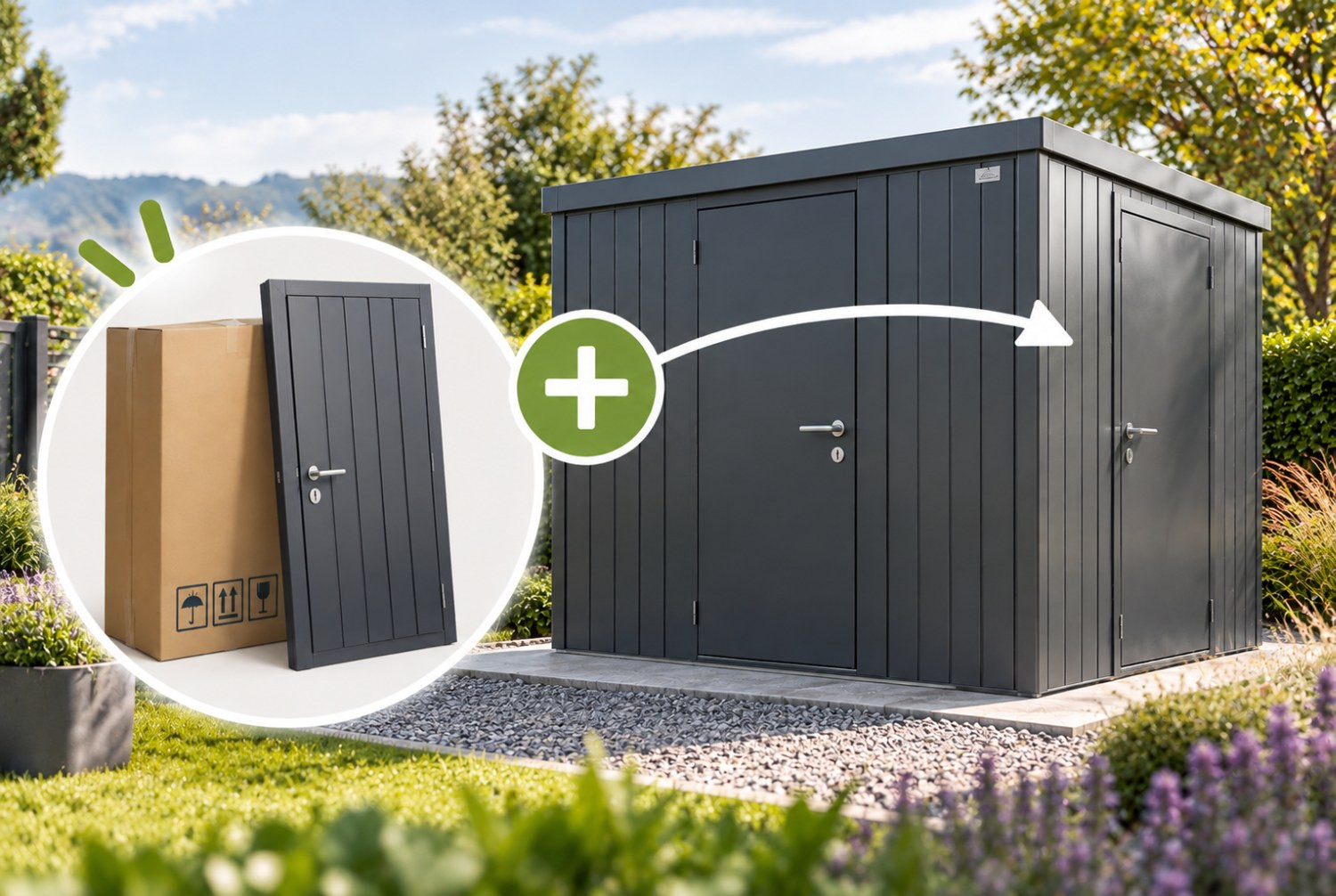 SmartBase colis supplémentaire Biohort pour la porte supplémentaire