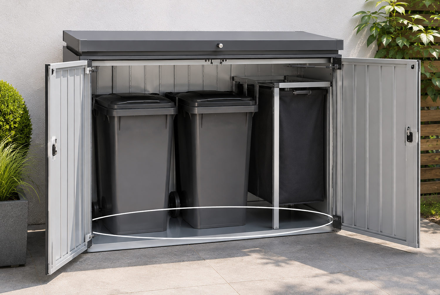 Kit de fond Biohort pour range-poubelles Alex Duo