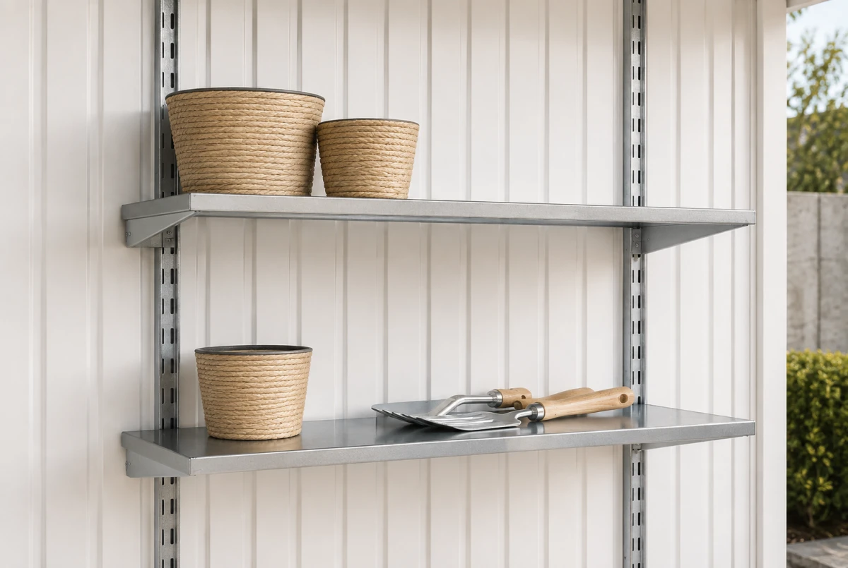 Étagères Biohort pour Abri de jardin et Armoire à outils, 2 étagères standard