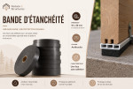 Bande d'isolation adhésive pour soubassement — anti-remontée d'humidité