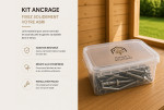Kit de fixation sur dalle béton (pour abri, chalet & garage)